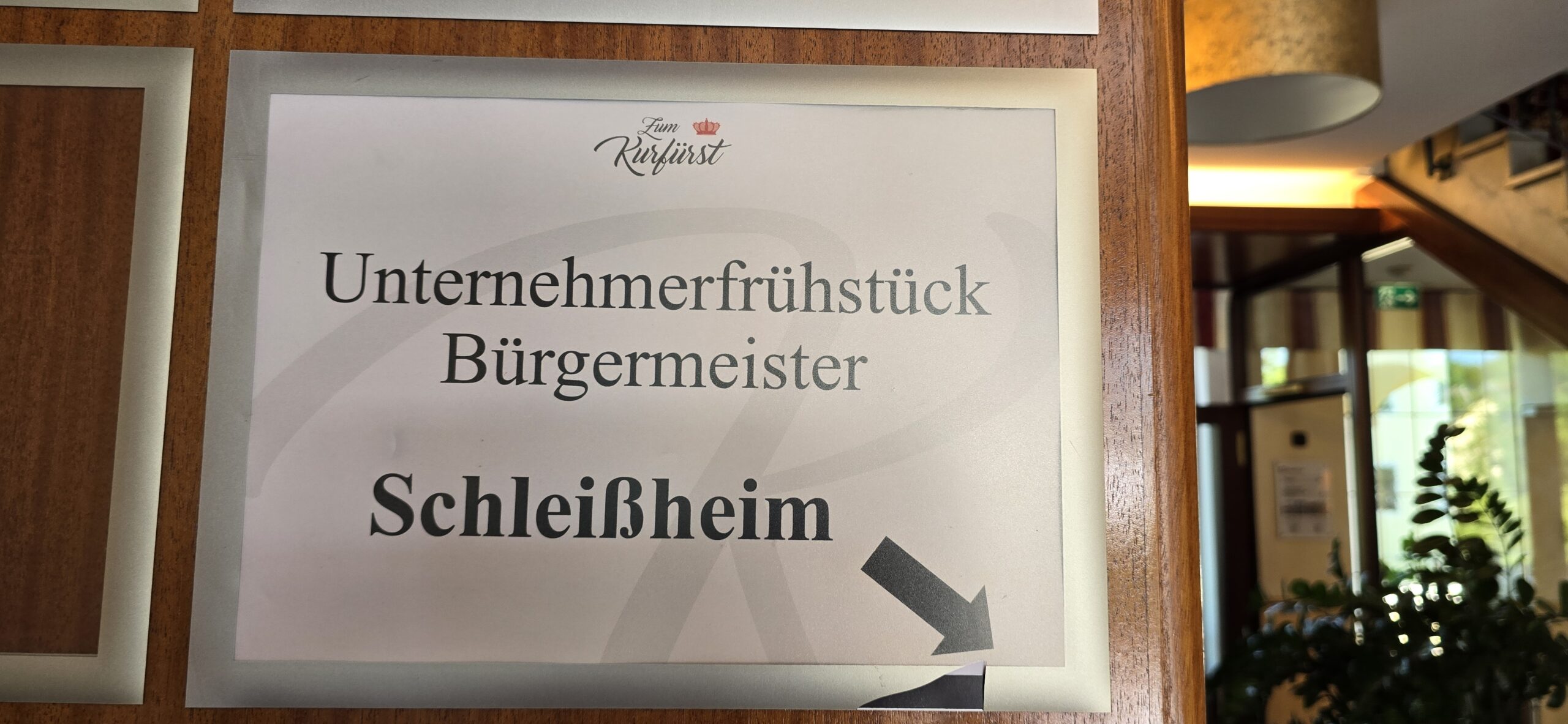 1. Unternehmerfrühstück mit Markus Böck und Gewerbeverband in Lustheim